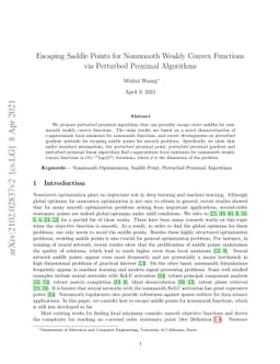 Escaping Saddle Points for Nonsmooth Weakly Convex Functions via
  Perturbed Proximal Algorithms