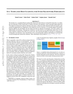 Ivy: Templated Deep Learning for Inter-Framework Portability