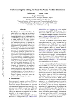 Understanding Pre-Editing for Black-Box Neural Machine Translation