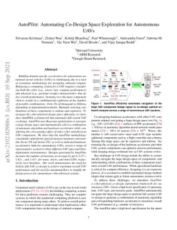 AutoPilot: Automating SoC Design Space Exploration for SWaP Constrained
  Autonomous UAVs