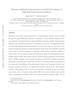 Bayesian multiscale deep generative model for the solution of
  high-dimensional inverse problems