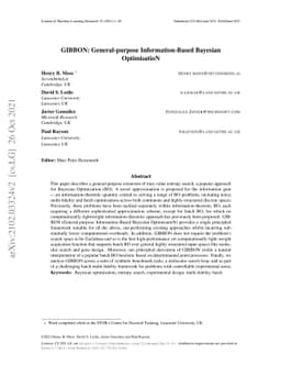 GIBBON: General-purpose Information-Based Bayesian OptimisatioN