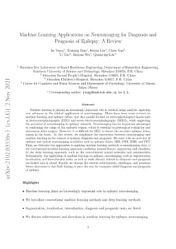 Machine Learning Applications on Neuroimaging for Diagnosis and
  Prognosis of Epilepsy: A Review