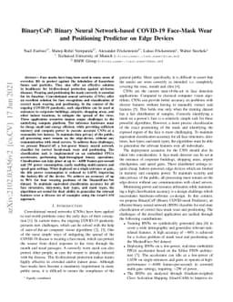 BinaryCoP: Binary Neural Network-based COVID-19 Face-Mask Wear and
  Positioning Predictor on Edge Devices
