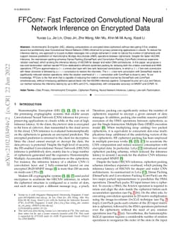FFConv: Fast Factorized Convolutional Neural Network Inference on
  Encrypted Data