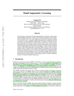 Model-Augmented Q-learning
