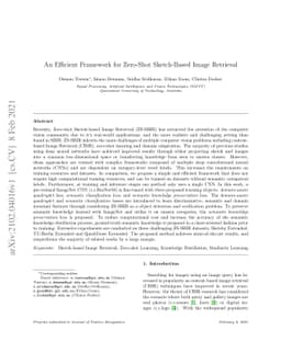 An Efficient Framework for Zero-Shot Sketch-Based Image Retrieval