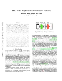 IDOL: Inertial Deep Orientation-Estimation and Localization