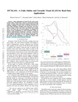 OV$^{2}$SLAM : A Fully Online and Versatile Visual SLAM for Real-Time
  Applications