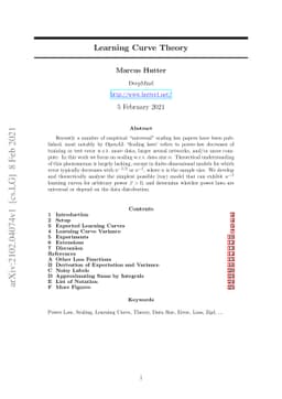 Learning Curve Theory