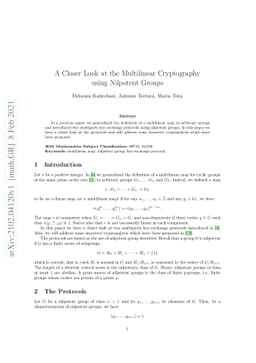 A Closer Look at the Multilinear Cryptography using Nilpotent Groups