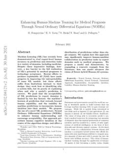 Enhancing Human-Machine Teaming for Medical Prognosis Through Neural
  Ordinary Differential Equations (NODEs)