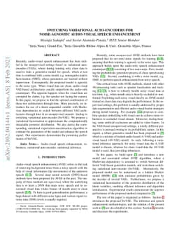 Switching Variational Auto-Encoders for Noise-Agnostic Audio-visual
  Speech Enhancement