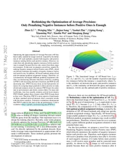 Rethinking the Optimization of Average Precision: Only Penalizing
  Negative Instances before Positive Ones is Enough