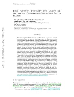 Loss Function Discovery for Object Detection via Convergence-Simulation
  Driven Search