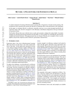 Reverb: A Framework For Experience Replay