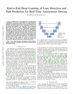 End-to-End Deep Learning of Lane Detection and Path Prediction for
  Real-Time Autonomous Driving