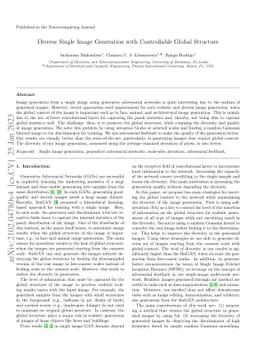 Diverse Single Image Generation with Controllable Global Structure