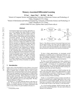 Memory-Associated Differential Learning
