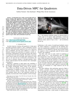 Data-Driven MPC for Quadrotors