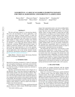 K-Hairstyle: A Large-scale Korean Hairstyle Dataset for Virtual Hair
  Editing and Hairstyle Classification