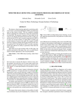 Mind the beat: detecting audio onsets from EEG recordings of music
  listening