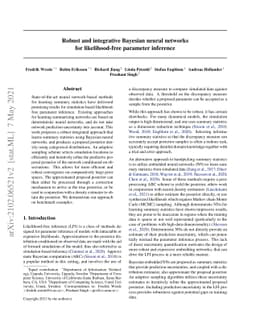Robust and integrative Bayesian neural networks for likelihood-free
  parameter inference