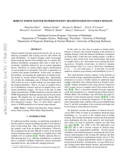 Robust White Matter Hyperintensity Segmentation on Unseen Domain
