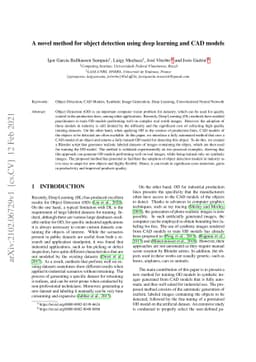 A novel method for object detection using deep learning and CAD models
