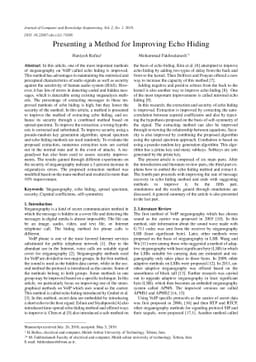Presenting a Method for Improving Echo Hiding