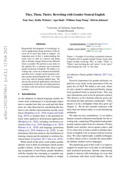 They, Them, Theirs: Rewriting with Gender-Neutral English