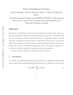 Robust Model-Based Clustering