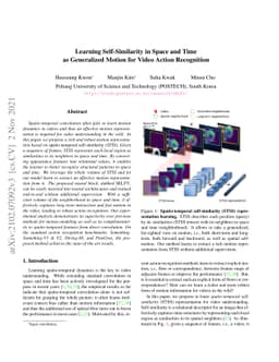 Learning Self-Similarity in Space and Time as Generalized Motion for
  Video Action Recognition