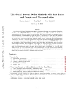 Distributed Second Order Methods with Fast Rates and Compressed
  Communication