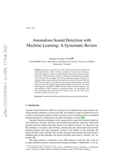 Anomalous Sound Detection with Machine Learning: A Systematic Review