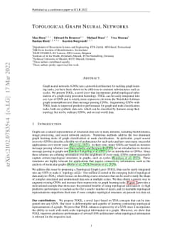 Topological Graph Neural Networks