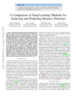 A Comparison of Deep-Learning Methods for Analysing and Predicting
  Business Processes