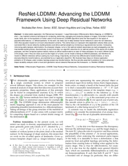 ResNet-LDDMM: Advancing the LDDMM Framework using Deep Residual Networks