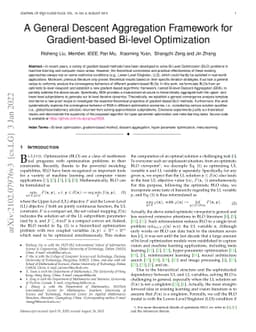 A General Descent Aggregation Framework for Gradient-based Bi-level
  Optimization