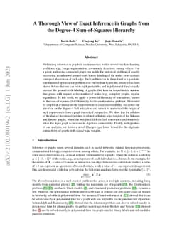 A Thorough View of Exact Inference in Graphs from the Degree-4
  Sum-of-Squares Hierarchy