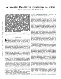 A Federated Data-Driven Evolutionary Algorithm