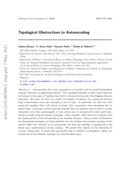 Topological Obstructions to Autoencoding