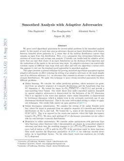 Smoothed Analysis with Adaptive Adversaries