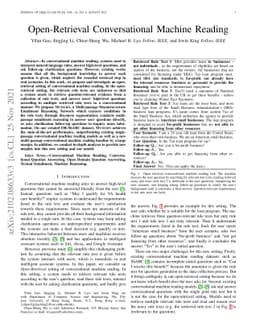 Open-Retrieval Conversational Machine Reading