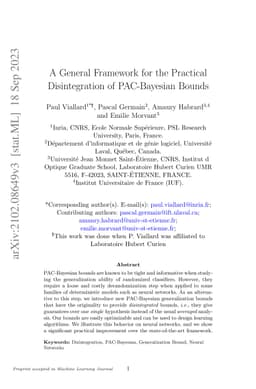 A General Framework for the Practical Disintegration of PAC-Bayesian
  Bounds