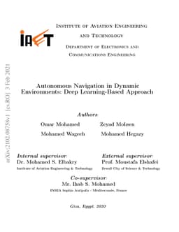 Autonomous Navigation in Dynamic Environments: Deep Learning-Based
  Approach