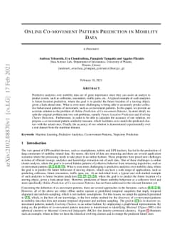 Online Co-movement Pattern Prediction in Mobility Data