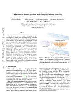 One-shot action recognition in challenging therapy scenarios