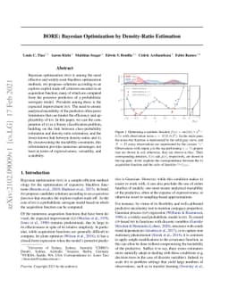 BORE: Bayesian Optimization by Density-Ratio Estimation