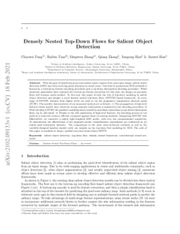 Densely Nested Top-Down Flows for Salient Object Detection